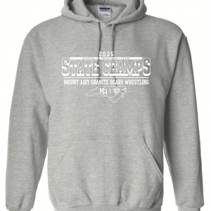 Hooded Sweatshirt - State Champs - Grey